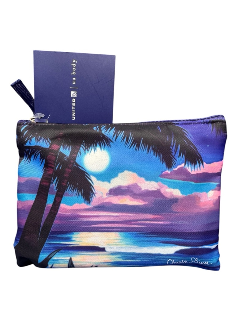 United Airlines x Christie Shinn Tropical Sunset Amenity Kit